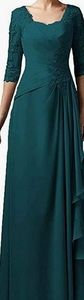 Aqua blue mother of the bride dress